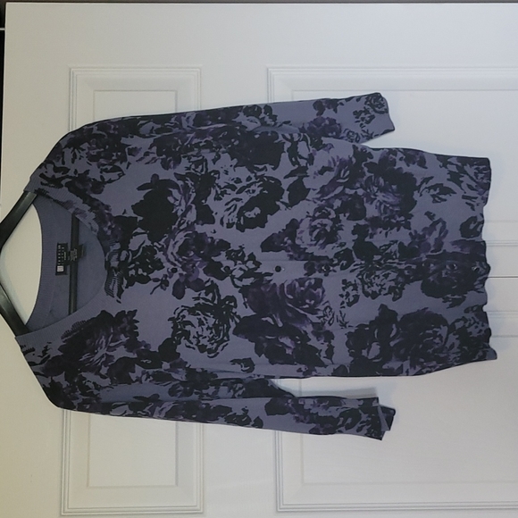 Carole Little size 2X black and purple cardigan - Picture 1 of 4